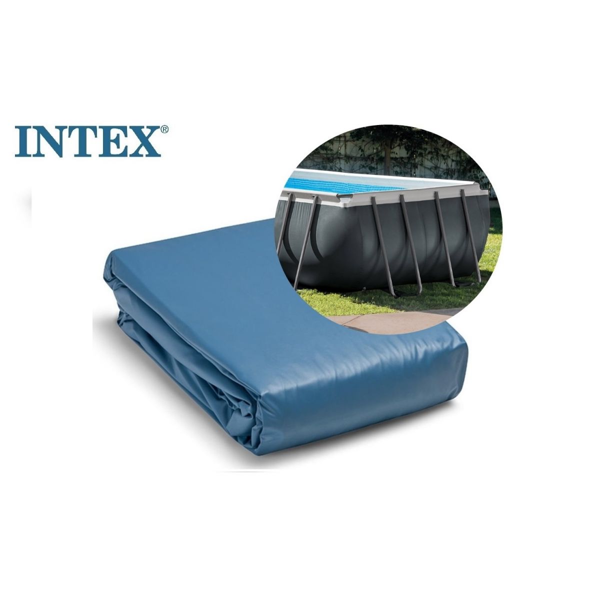 Чашковый пакет 7,32×3,66×1,32 м армированный для каркасного бассейна Rectangular Ultra Frame INTEX 12446A Чашковый пакет 7,32×3,66×1,32 м армированный для каркасного бассейна Rectangular Ultra Frame INTEX 12446A